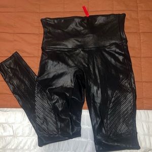 Spanx leather leggings
